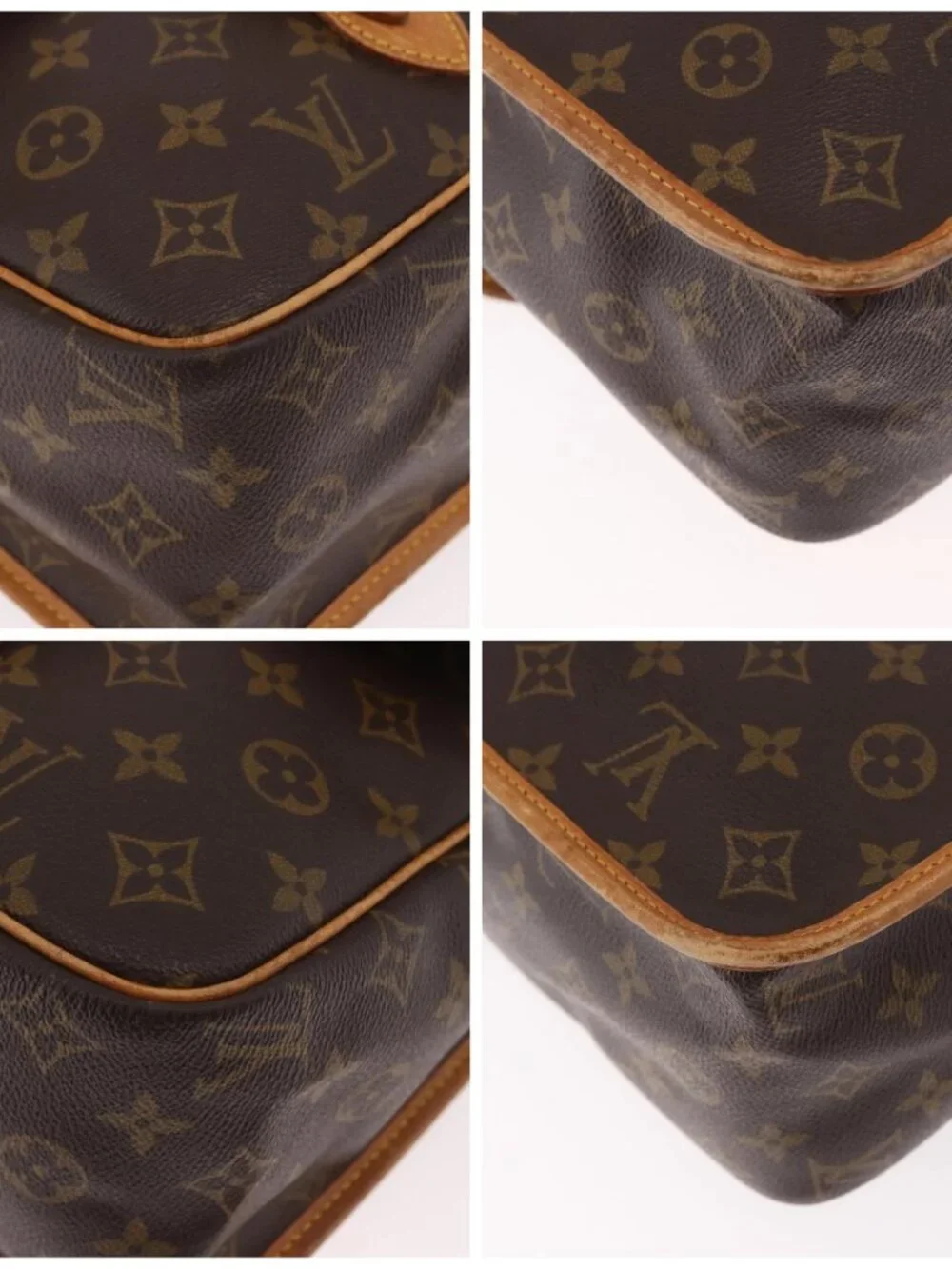 LOUIS VUITTON Monogram Gibeciere GM Shoulder Bag M42246 LV Auth 188421